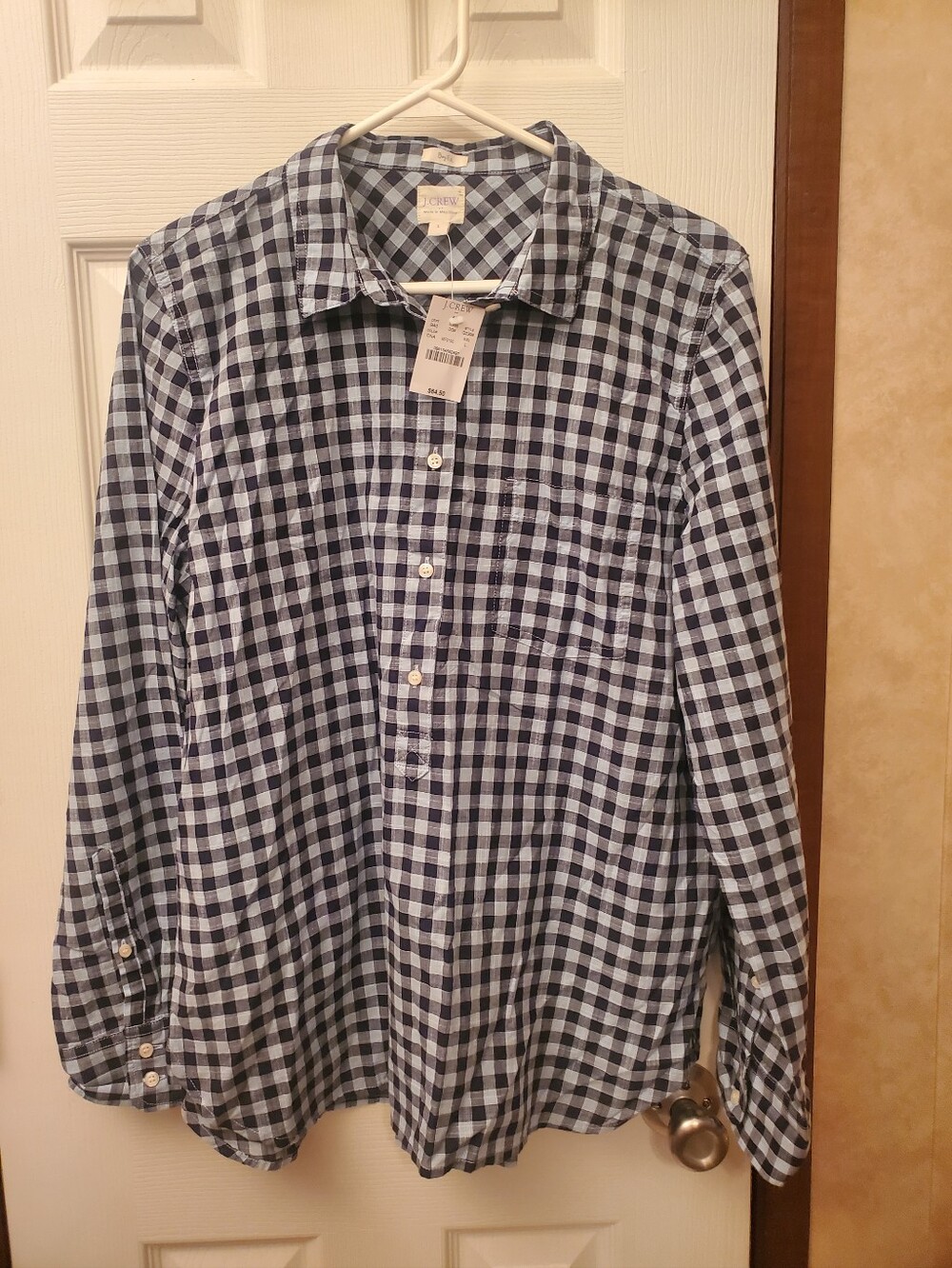 J. Crew Men’s Gingham Button-Down Shirt New With Tag